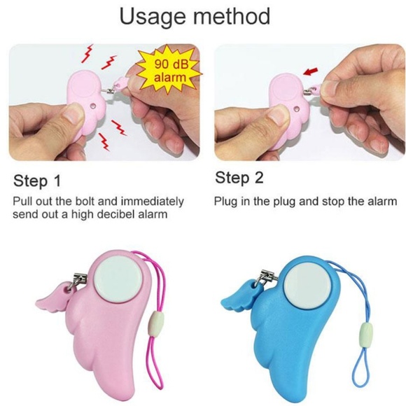 Angel Wing Emergency Self Defense Alarm - Picture 3 of 8